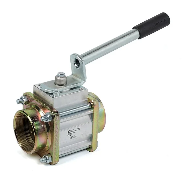 Алюминиевый шаровой кран 32 мм 2.5 МПа DIN 2633