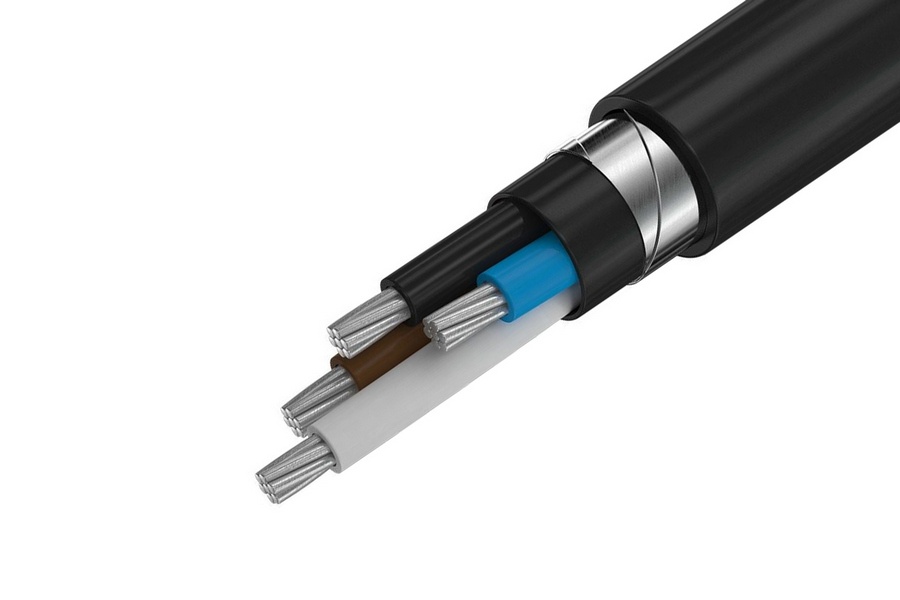 Бронированный кабель алюминиевый 2 1 кВ 95 мм АПвБбШв ГОСТ 16442-80