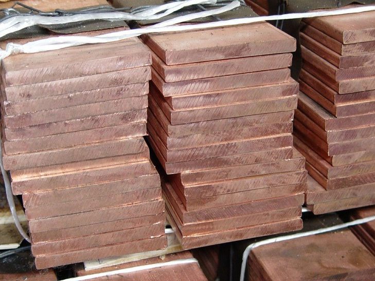 Медная плита горячекатаная 800 мм 450 мм 29 мм М1 ГОСТ 1173-2006