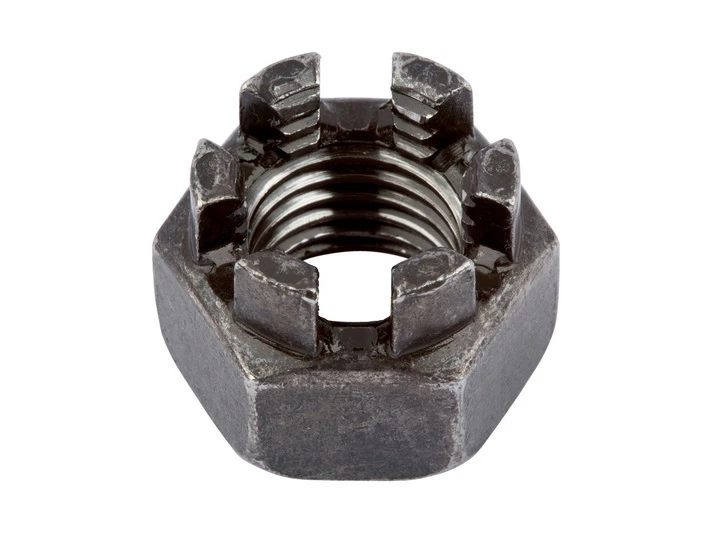 Шестигранные гайки корончатые 10 мм 1.5 мм 12.4 мм 2.8 мм ГОСТ 5918-73